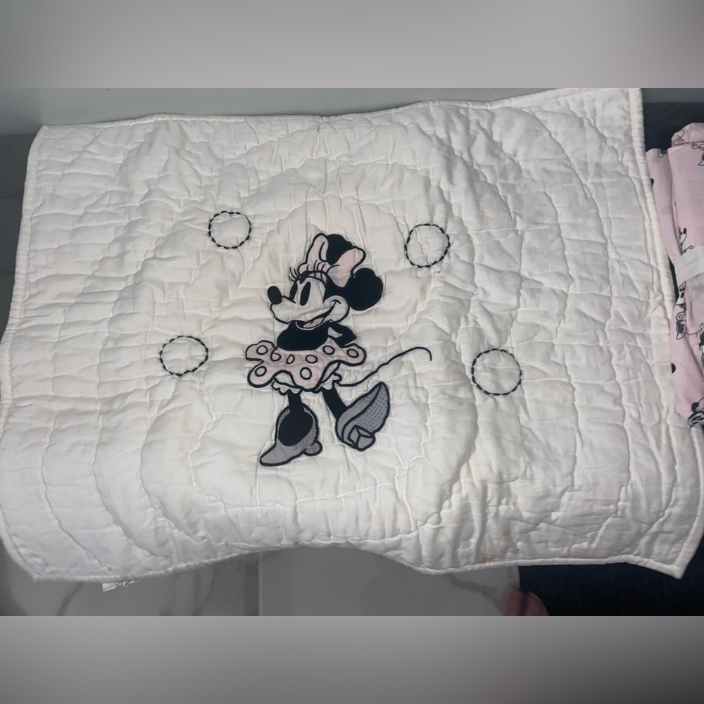 Pottery Barn Kids Disney Minnie Mouse twin  Sheet Set with pillow sham - Picture 5 of 10